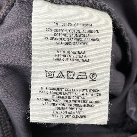 Anthropologie Pilcro Corduroy Pants Womens 34 Serif Fit Charcoal Grey - Picture 9 of 10